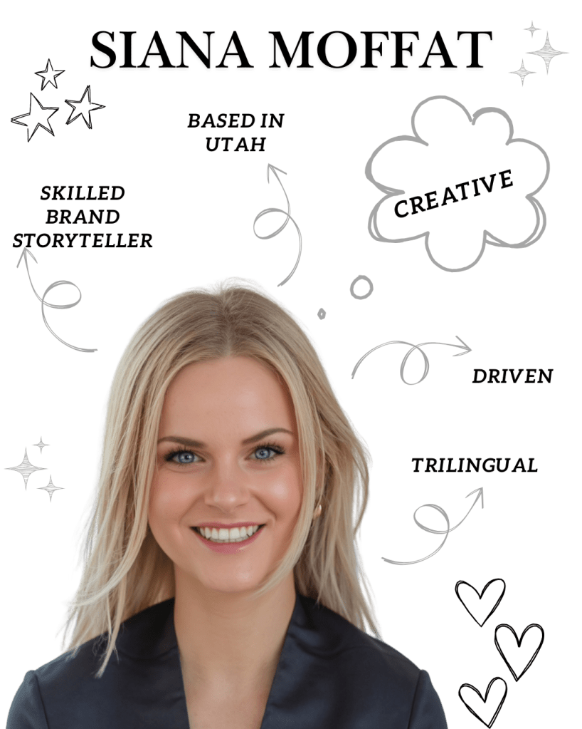 Brand Storyteller based in Utah, Trilingual, Creative and Driven